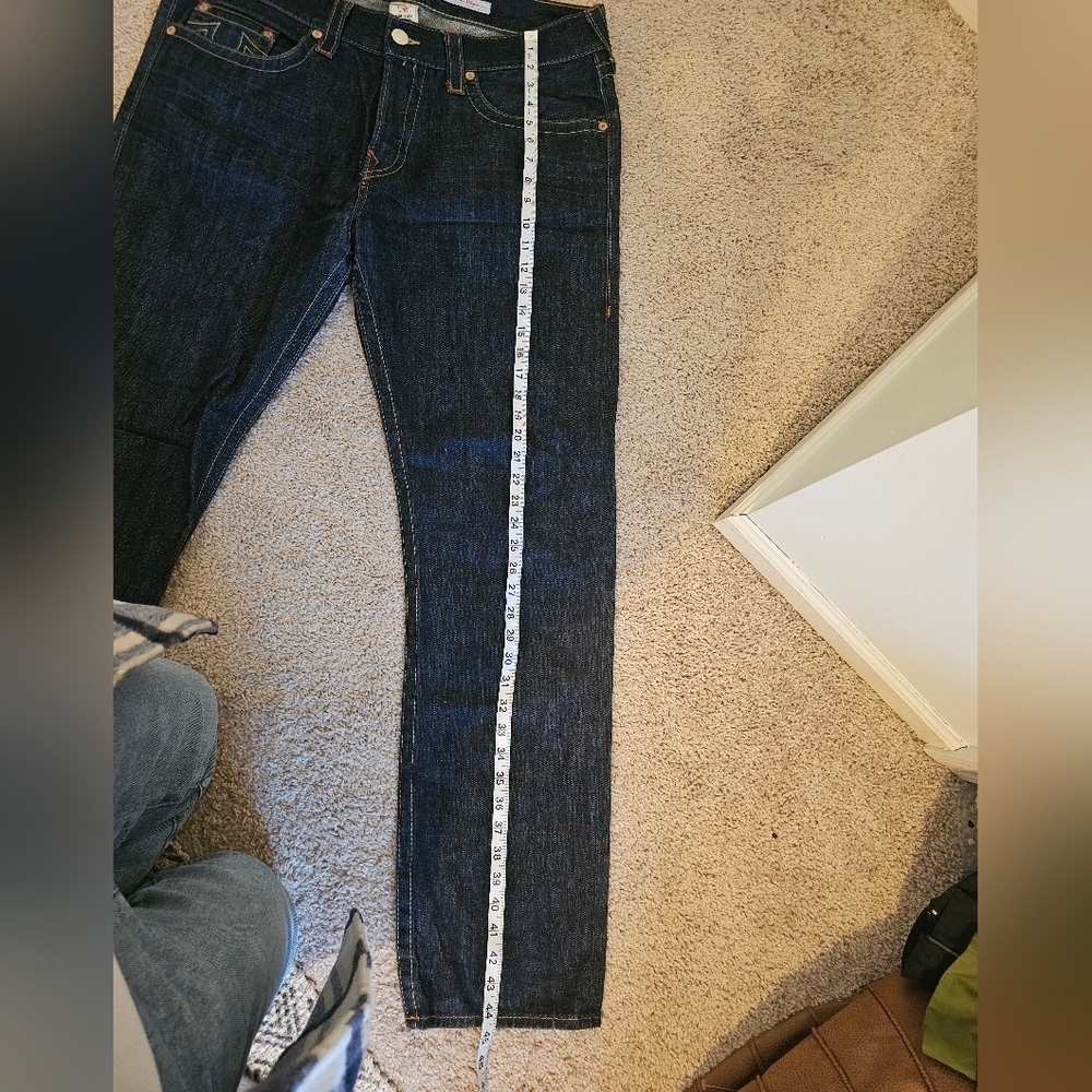 True Religion Originals Straight Jean Dark Blue Like New Condition Size 38/34 - Picture 8 of 9